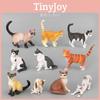 Lifelike Pvc Cat Figurine Collection Charming Realistic Models For Animal Lovers