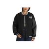 Vans Logo Embroidered Varsity Jacket Black VN000GJRBLK