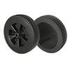 Lot of 2 Replacement Wheels 175 Mm for Barbecue and Cart – Resistant Black Plastic