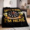 1Pc Darts Beer Leisure Fun Blanket Soft And Comfortable Casual Warm Camping Travel Christmas Halloween Xmas Gift M928582