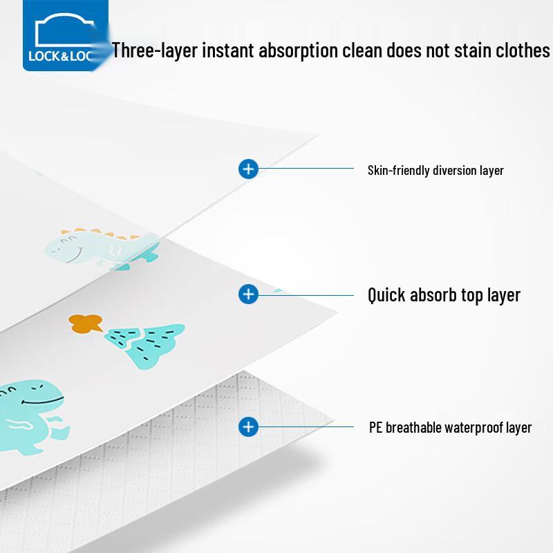 LocknLock Disposable Waterproof Baby Bibs (20-Pack)