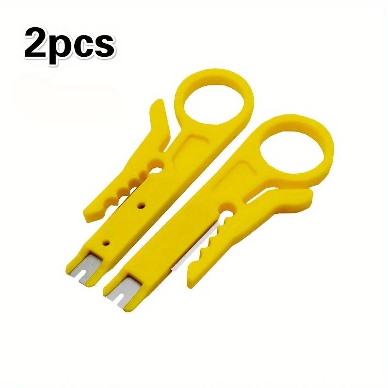 

2 шт. Инструмент для снятия изоляции, нож, кримпер, плоскогубцы, инструмент для обжима, инструмент для зачистки кабеля, кусачки для проволоки, мультиинструменты, режущая линия, многофункциональные ручные инструменты