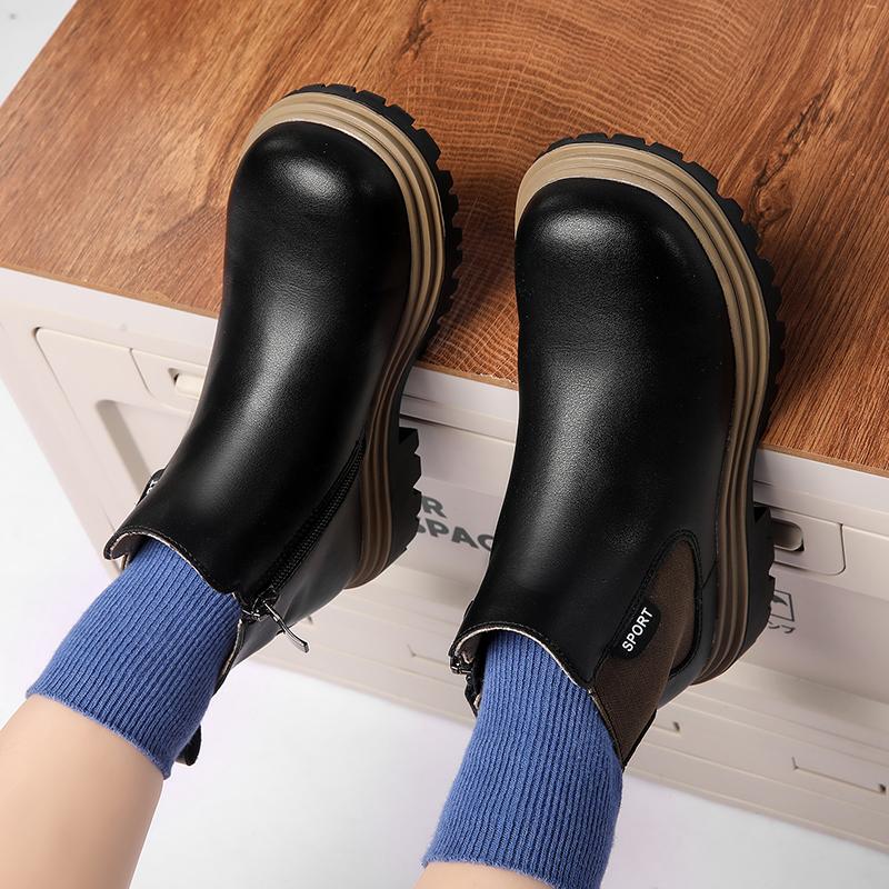 Children's Fashionable Outdoor Leisure High Top Martin Boots British Style Children's Boots Princess Shoes 26-37