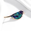 Shining Rhinestones Bird Brooch Alloy Material Crafted Pin Safe Lock Mechanism Suitable For Weddings Meetings Costumes