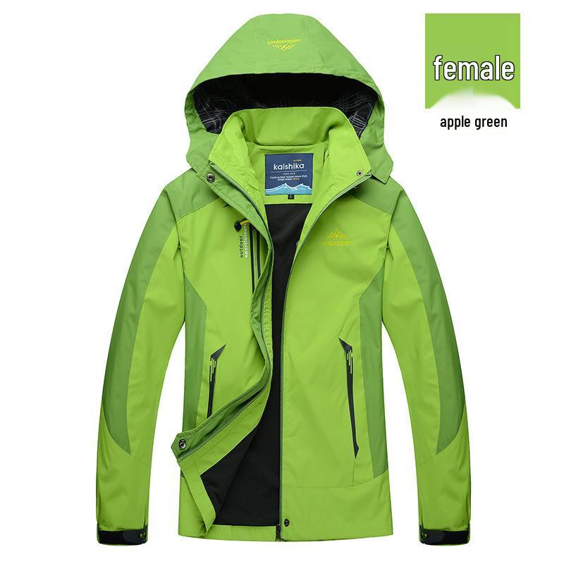 Spring Windproof & Waterproof Single Layer Jacket for Outdoor Sports - Men's & Women's Hiking Outerwear