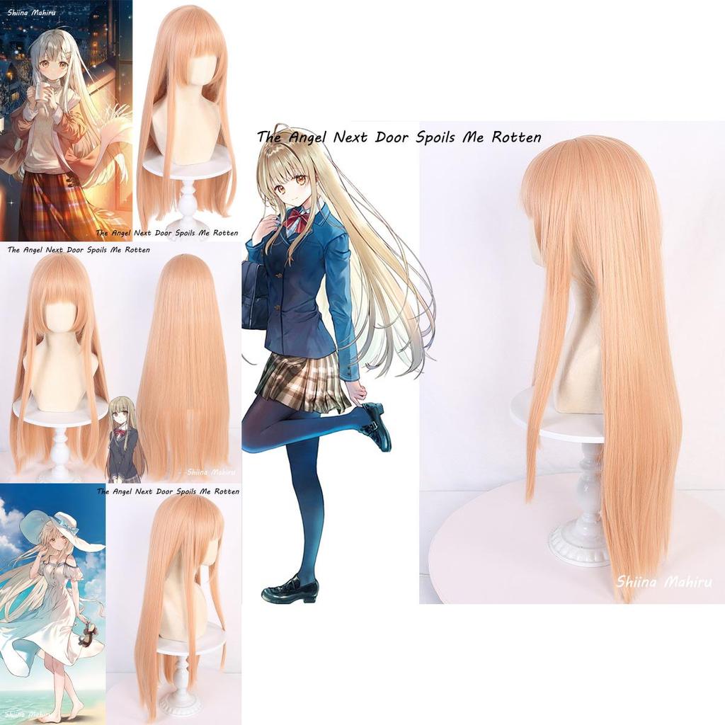 100cm Warm Orange Gemischte Farbe Cosplay Perücke Für Damen