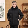 2025 Men's Duck Down Thickened Winter Jacket for Middle-aged & Elderly: Stylish, Warm, Large Size.