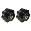 2pcs Industrial Clamping Knob Practical Threaded Hand Knobs Female Thread Knob  Replacement Handle