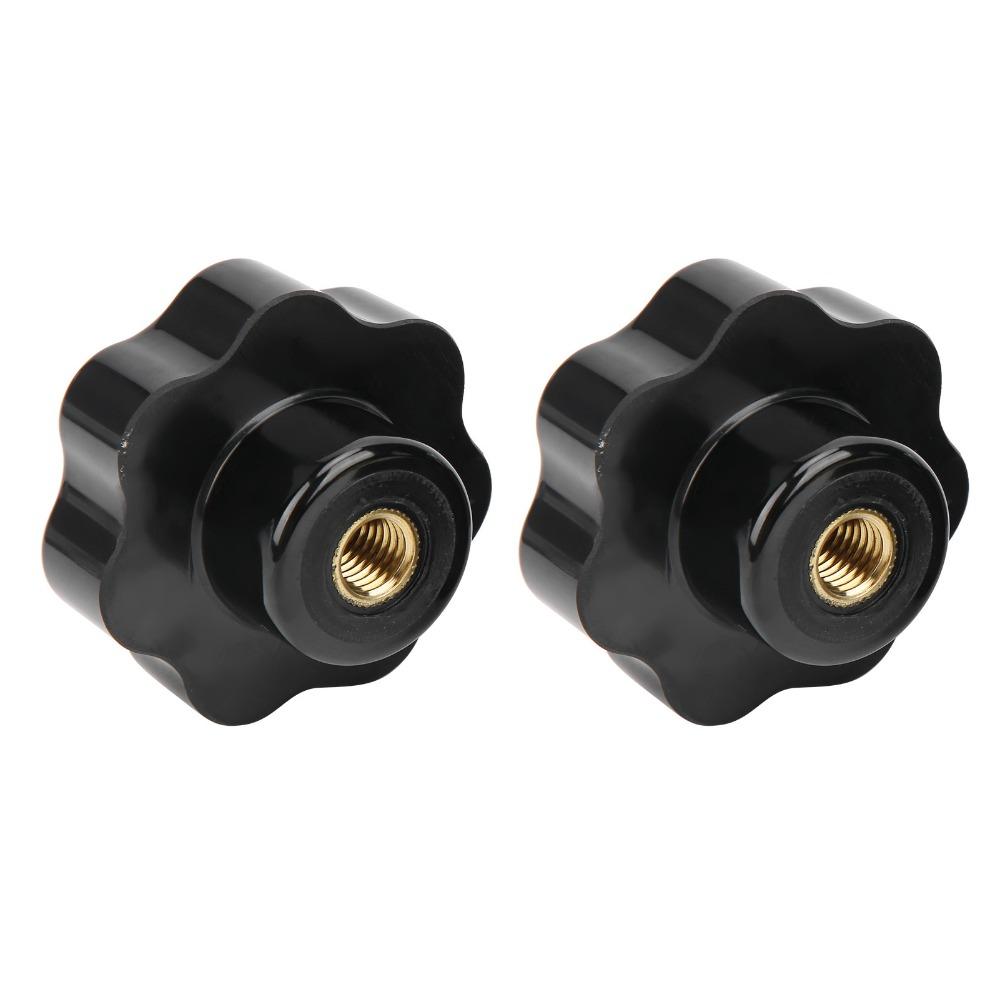2pcs Industrial Clamping Knob Practical Threaded Hand Knobs Female Thread Knob Replacement Handle