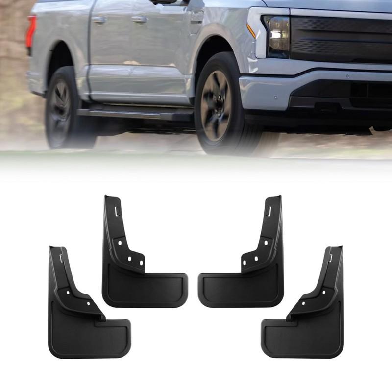 For Ford F-150 Lightning -2025 19 accessories Fender Splash Guards Front+Rear Mud Flaps Mud Flaps
