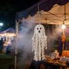 Cute Expression Woven Ghost Tapestry Woven Craft Cotton Rope Pendant Bat Wall Decor  Home Party