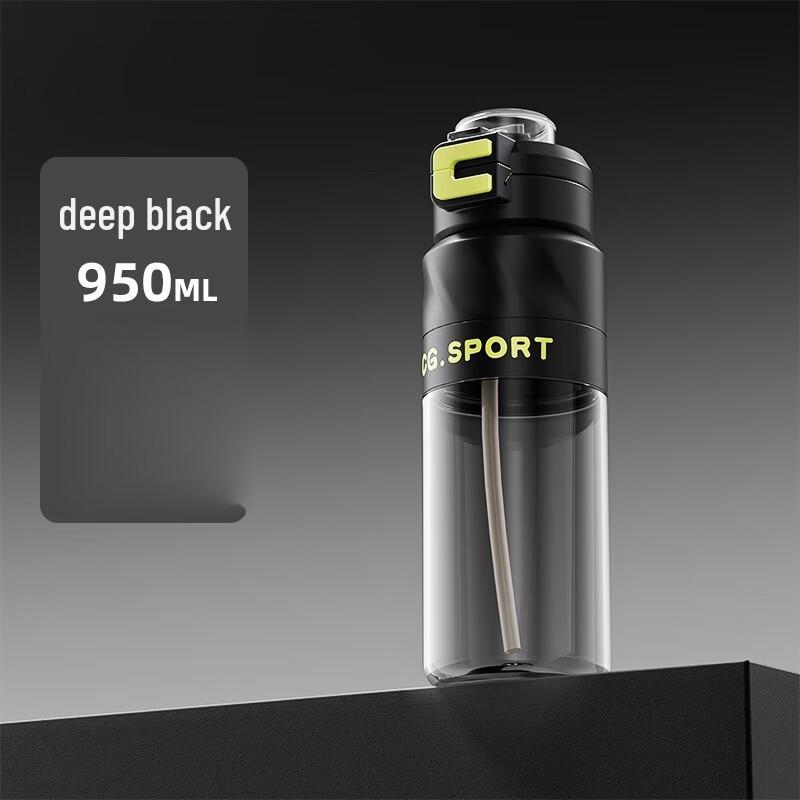 Large Capacity Sports Straw Water Bottle