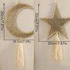Ramadan Wooden Hanging Ornament Moon And Star Hollow Wall Decor With Tassel Eid Mubarak Muslim Decor Ramadan Kareem Gift