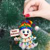 Halloween Ornaments Countdown Calendar 24-Pendant Ghost Countdown Calendar For Halloween Acrylic 2D Flat Collectible Decor For