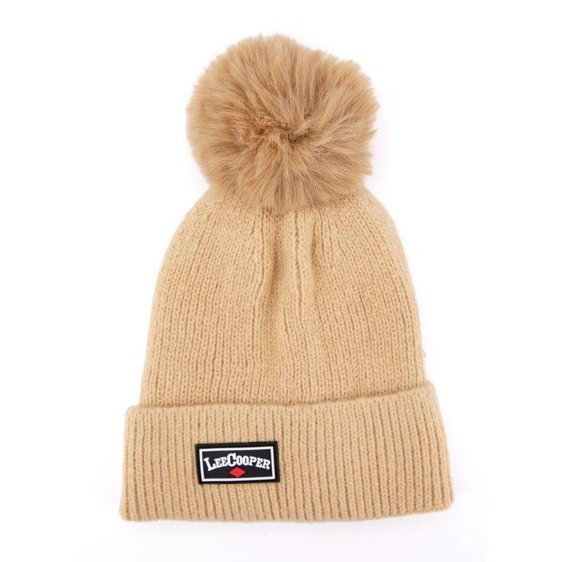 Double Beanie with Pompom Malek Woman LEE COOPER