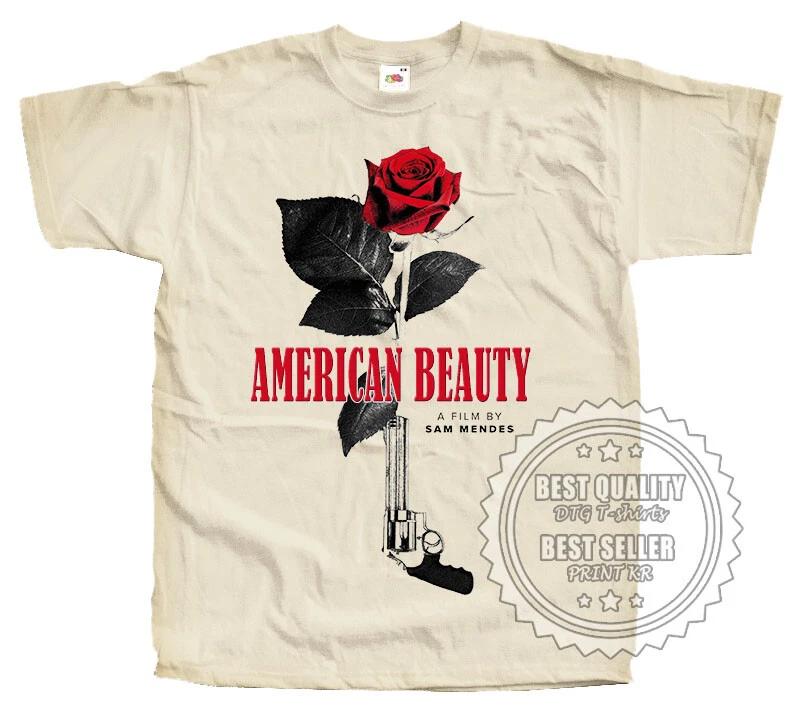 

American Beauty 1999 T SHIRT Tee V2 Vintage Poster Natural beige sizes S to 5XL L