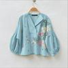 ZANZEA Women Casual V-Neck Loose Long Sleeve Floral Blouse