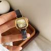 Black Gold Small Square Watch New Women's Retro Dial Mesh Strap Temperament Luxury High Quality Quartz Watch Accessories