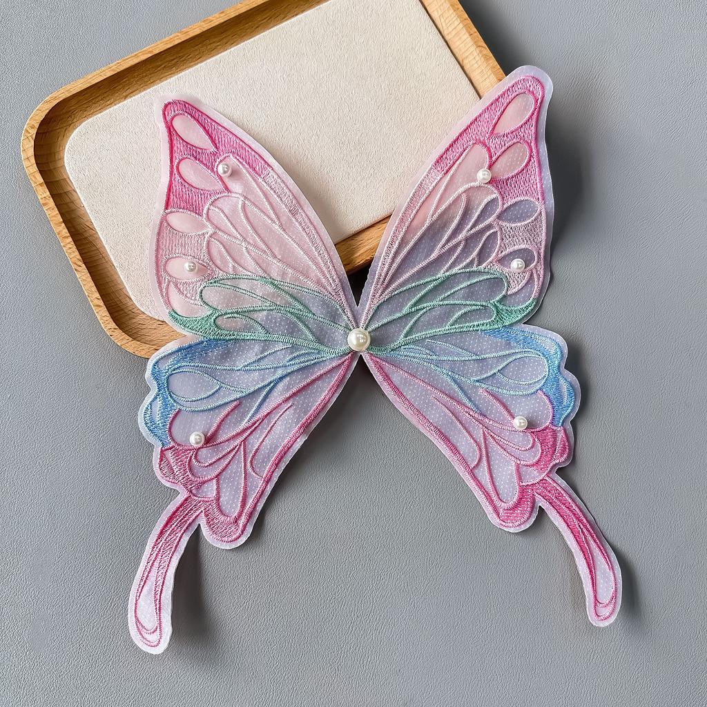 Embroidery Lace Butterfly Color Diy Clothing Accessories Cloth Patch Patch Ornament