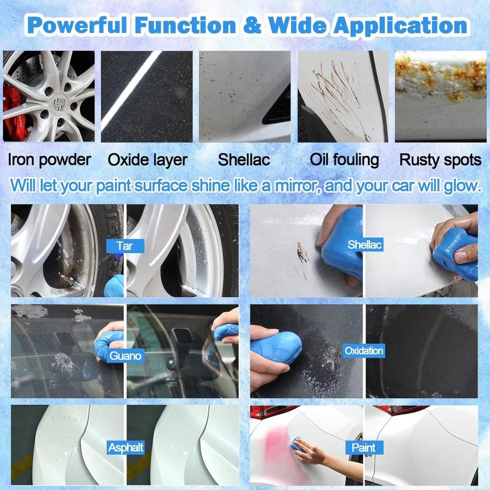 3/2/1PCS Car Cleaning Clay Bar Car Detailing Waxing Polish Treatment Tool Cleaning Magic Clay Bar For auto Glass Stains Rust Oil