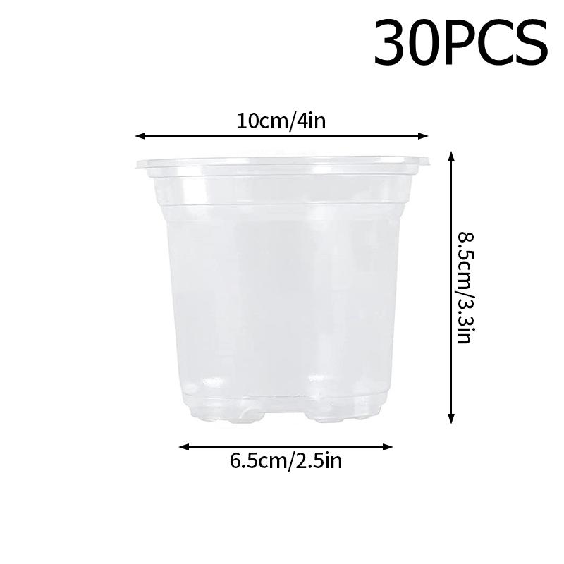 Plastic Plant Nursery Pot 3.5/4/5Inch Seedling Cup Plant Rooting Flowerpot Garden Transplanting Growing Pot Garden Supplies