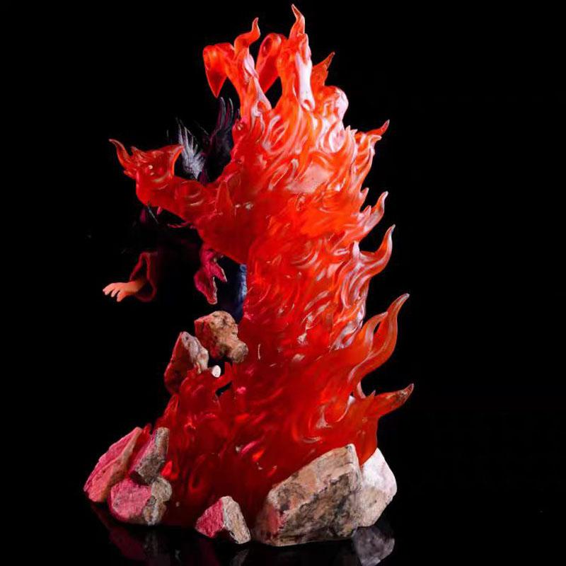 NARUTO Anime 28cm Figures GK Turn Around Itachi Uchiha Crow Scenes Action Figure PVC Collect Ornaments Doll Model Toys Gift