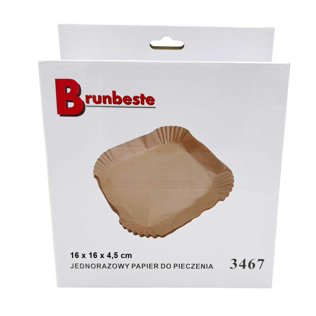 SQUARE PAPER INSERT FOR FRYER 16x16cm 100pcs. 3467