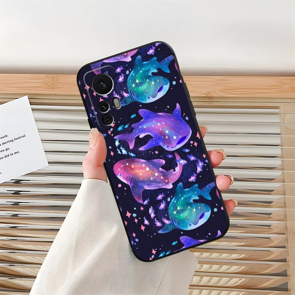 Cartoon Cute Shark Phone Case for Xiaomi Redmi Note 13 14 10 12 Pro POCO F4 F5 X5 Pro 12 13 11T Lite Ultra Shell Coque