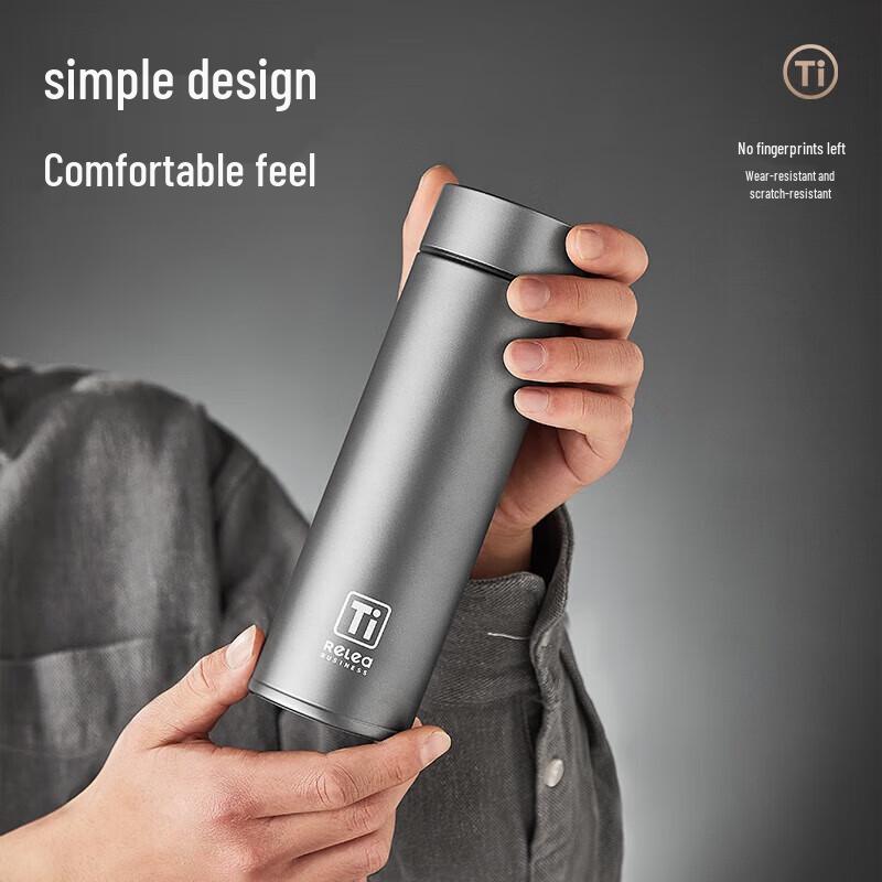 RELEA Men s Pure Titanium Tea Separation Insulated Mug