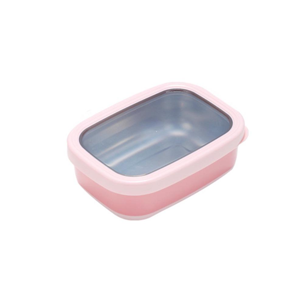 Leakproof Fresh-Keeping Box Rectangular Food Container Stainless Steel Lunchbox  Refrigerator