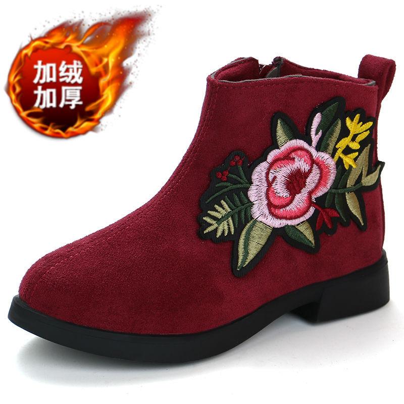 

Детские короткие ботинки, новые осенние и зимние ботинки для девочек, корейская версия, ботинки для детей среднего и старшего возраста, низкие зимние ботинки принцессы 36