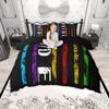Homewish Colorful Rainbow Duvet Cover Set American Flag Print Bedding Set Love Theme Bed Set Room Decor