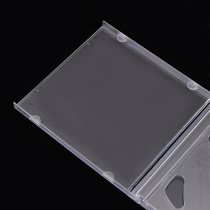 Boîtier DVD double disque en plastique transparent Boîtier d'emballage de rangement CD portable Boîte DVD durable Boîte de rangement pour CD DVD épaissie