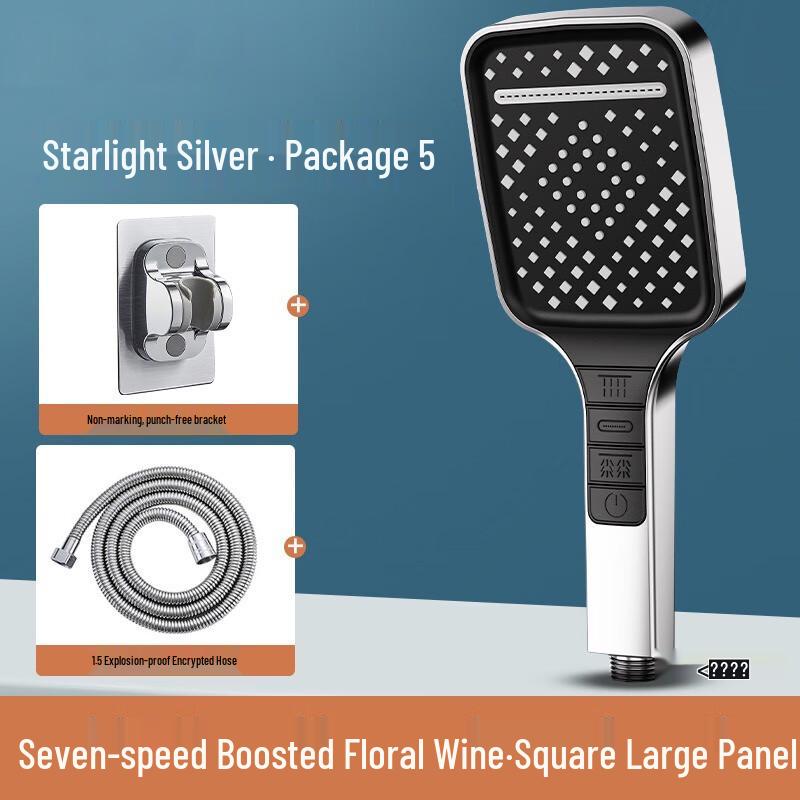 TLXT Pressurized Shower Head Set