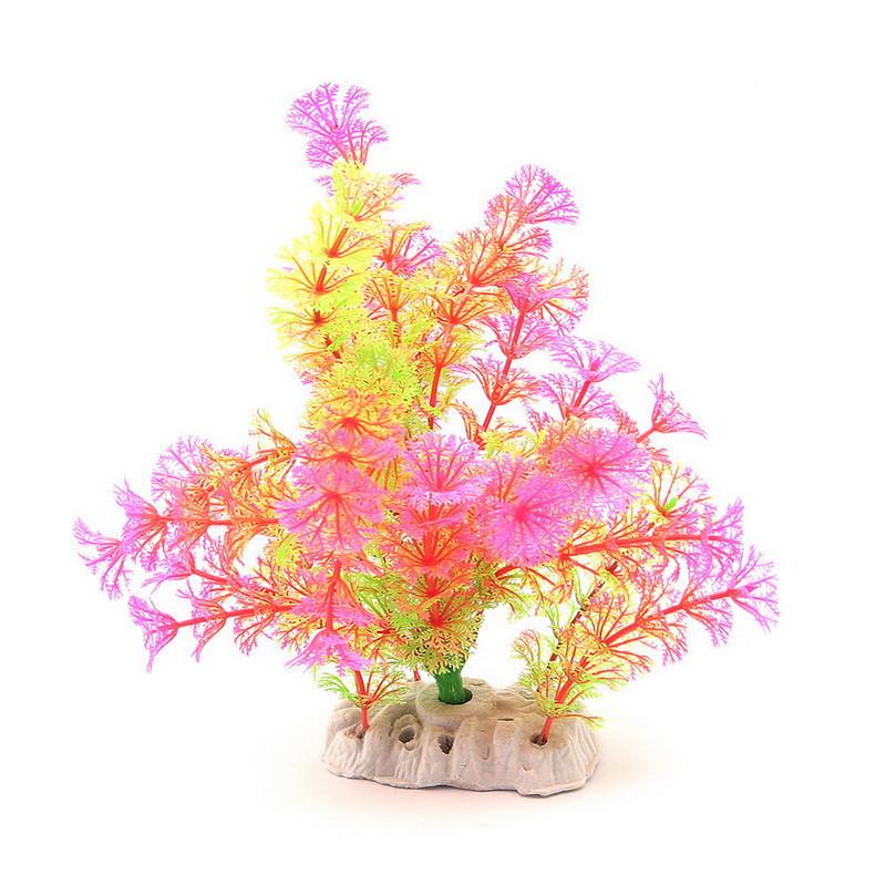 Shantou Artificial Water Plants and Rockery Decorations for Fish Tanks – Assorted Styles of Mini Coconut Trees and Ornaments