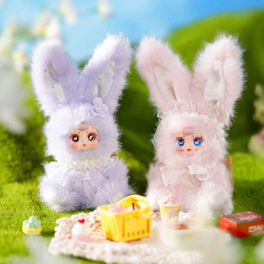 Mini Rabbit Plush Pendant Blind Box - Cute Doll Milk Candy Figure for Home Decor & Gifts