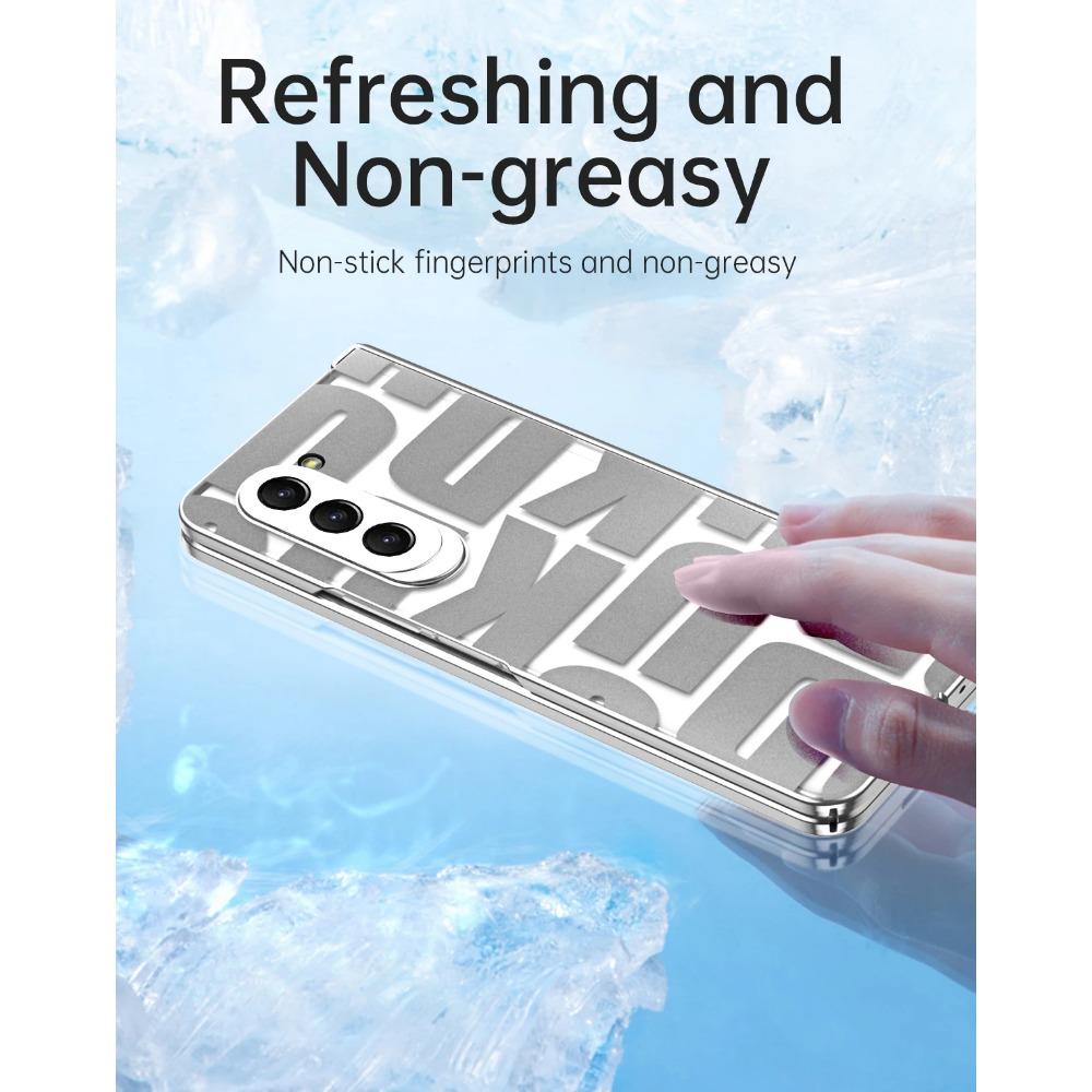 Luxus Phantom Plating Scharnierschutz Klare Telefonabdeckung für Samsung Galaxy Z Fold 6 5 4 3 2 Hülle Stoßfester Displayschutz