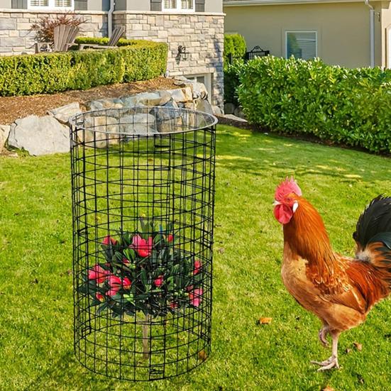 Yousheng Wire Plant Protector with Top Cover Detachable Wire Mesh Plant Cage Plant Shield Keep Animals Out for Garden Plants Flowers Vegetables