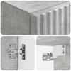 Wall Mounted Bathroom Cabinet Concrete Grey 33 X 34.5 X 60 Cm