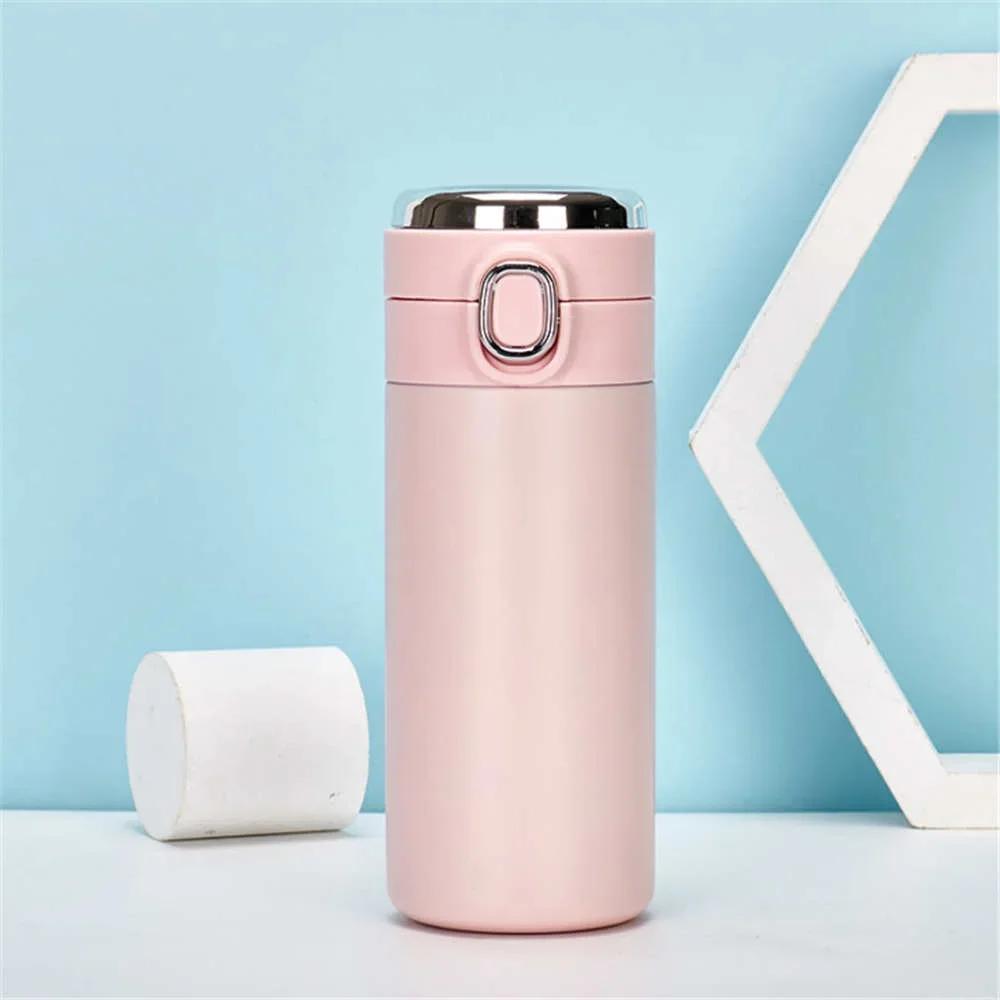 1Pc Stainless Steel Smart Thermos Water Cup Temperature Display Travel Outdoor Vacuum Cup