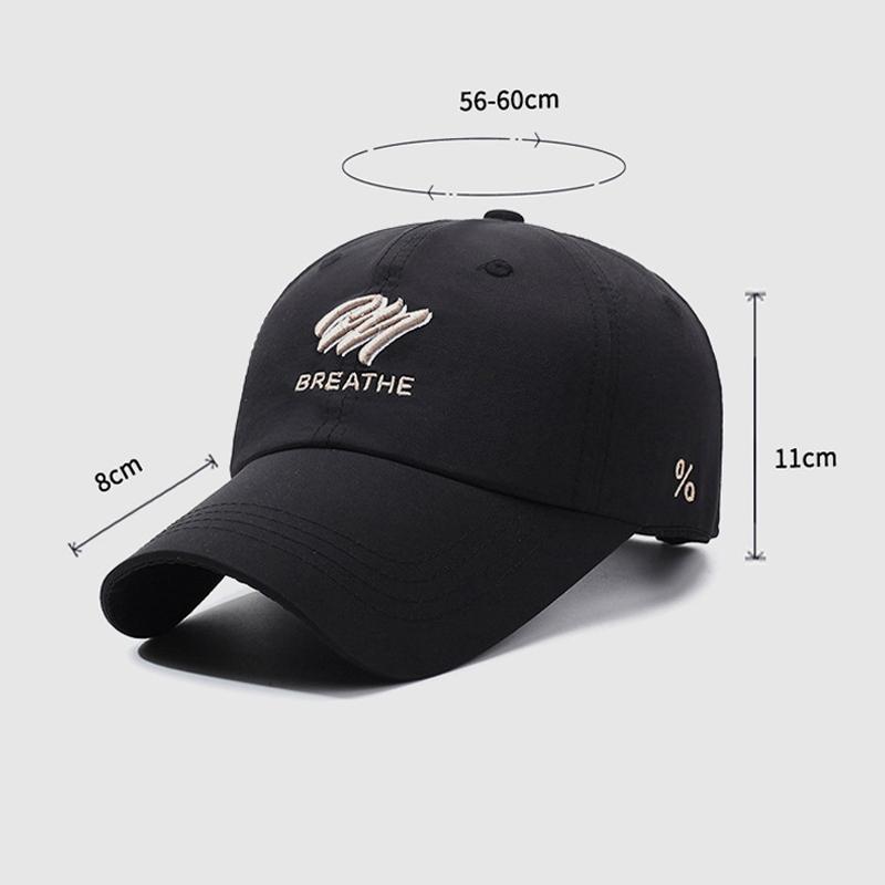 Spring Summer Men's Quick-Drying Baseball Cap Sun Protection Baseball Cap Outdoor Sun Hat
