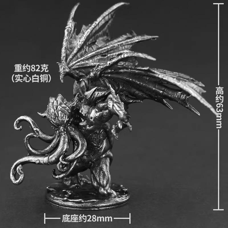 Alloy Metal Monster Soldier Miniature Paintable Tabletop Game Piece Car Interior Decor Collectible Gift for Men