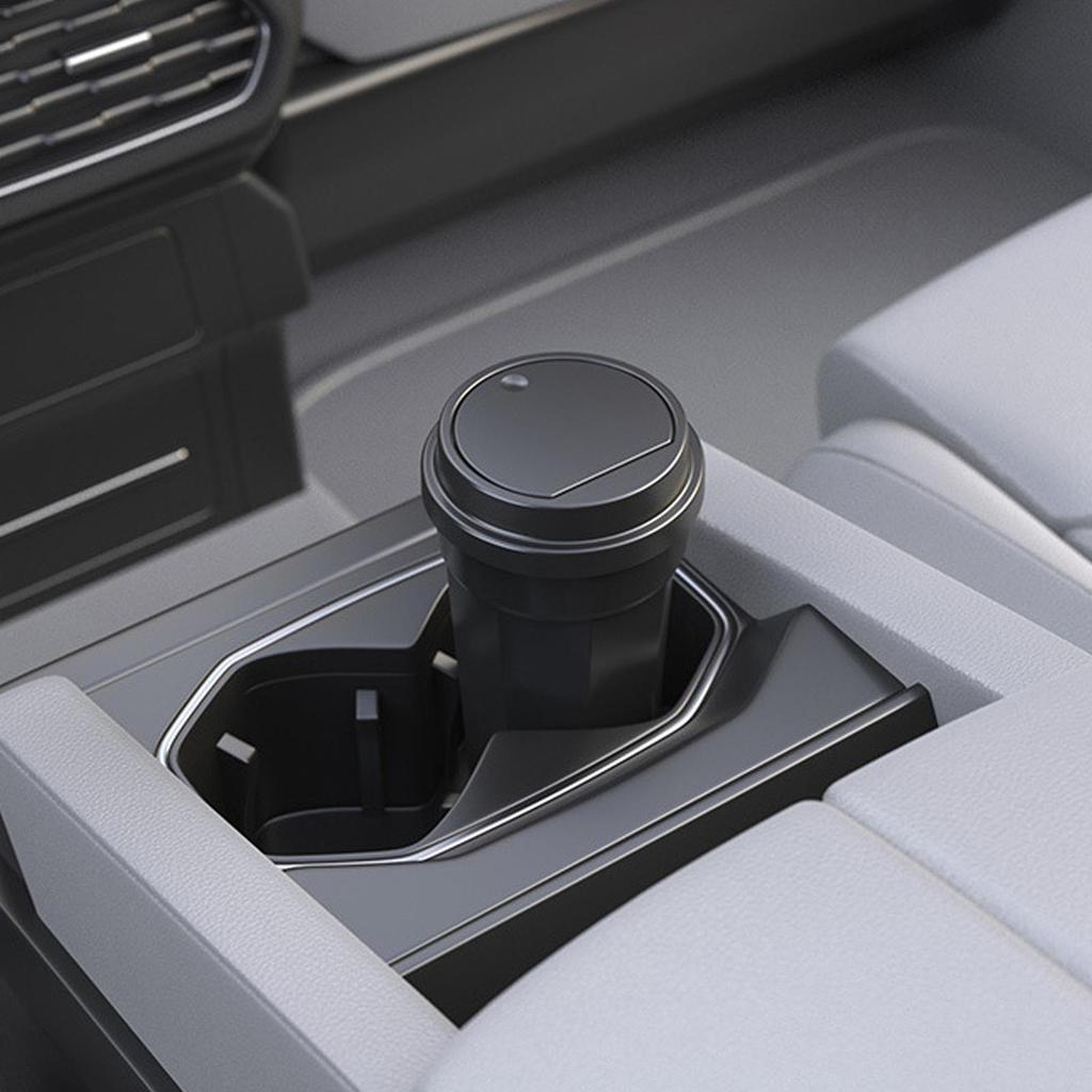 Multipurpose Car Trash Can Cup Holder Waterproof with Lid Auto Accessories for Vehicle Backseat Truck Van Offices Home