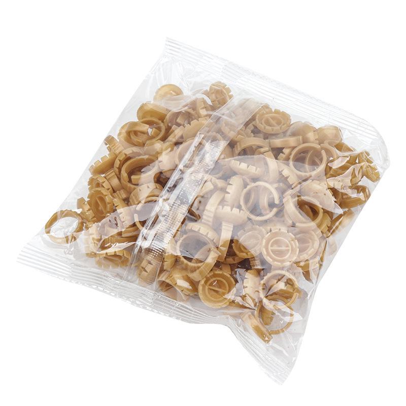 Embroidery Eyelash Extension Ring: Heart-Shaped Blooming Resin Cup (50/Bag)