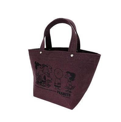 PEANUTS Snoopy PEANUTS  Ichizawa Shinzaburo Hanpu Tote Bag S Purple