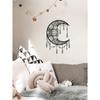 Metal Mandala Moon Wall Art Boho Home Decor Sculpture Gift Wedding