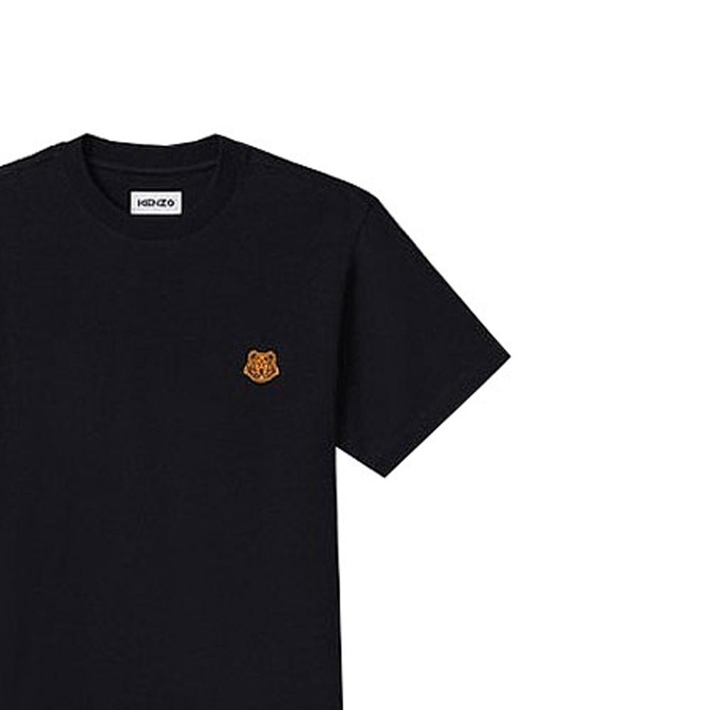 Kenzo Small Tiger Head Pattern T-Shirt 'Black' Men's FA65TS0034SJ-99
