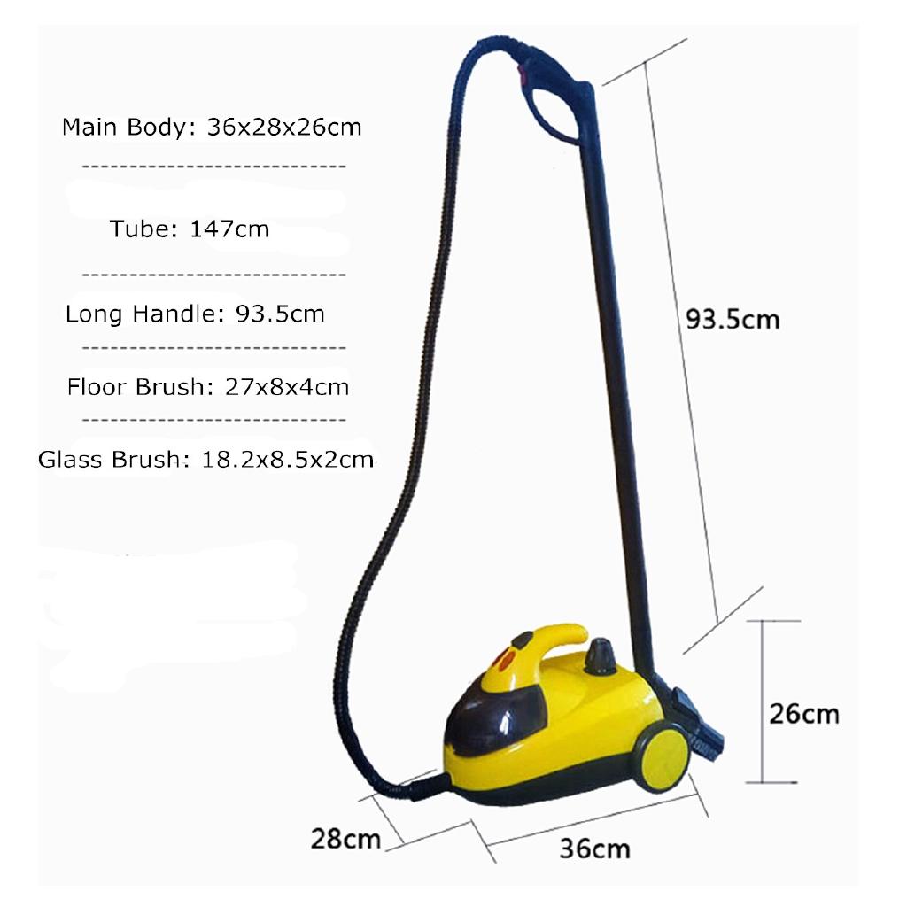 13in1 High Pressure Steam Floor Carpet Cleaner Washer Cleaning Machine 220V 1800W Bar 360 Wheel for Clean Bathroom Car