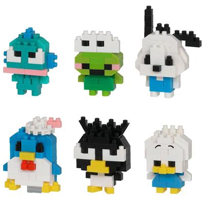 Kawada Nano Block Mini Nano Sanrio Charaktere Band 2 Hapidanbui (BOX) NBMC_47S 1BOX = 6 Stück, insgesamt 6 Typen