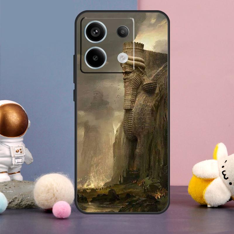 

Lamassu Assyrian Mesopotamian Case For Xiaomi Redmi 13C 12 12C 9C 10C Redmi Note 11 12 13 Pro 9 10 10S 11S 12S Back Cover Redmi Note 8 Pro